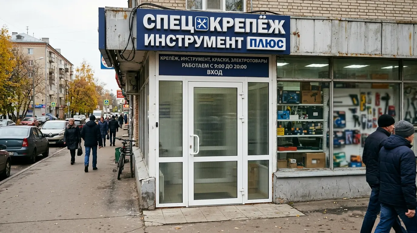 Витринный вход торговой точки — входные группы